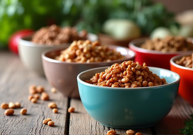 Premium organic dog and cat food bowls
